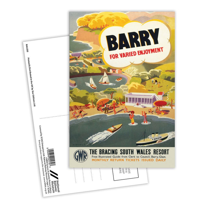 Barry for Varied Enjoyment Postcard Pack of 8