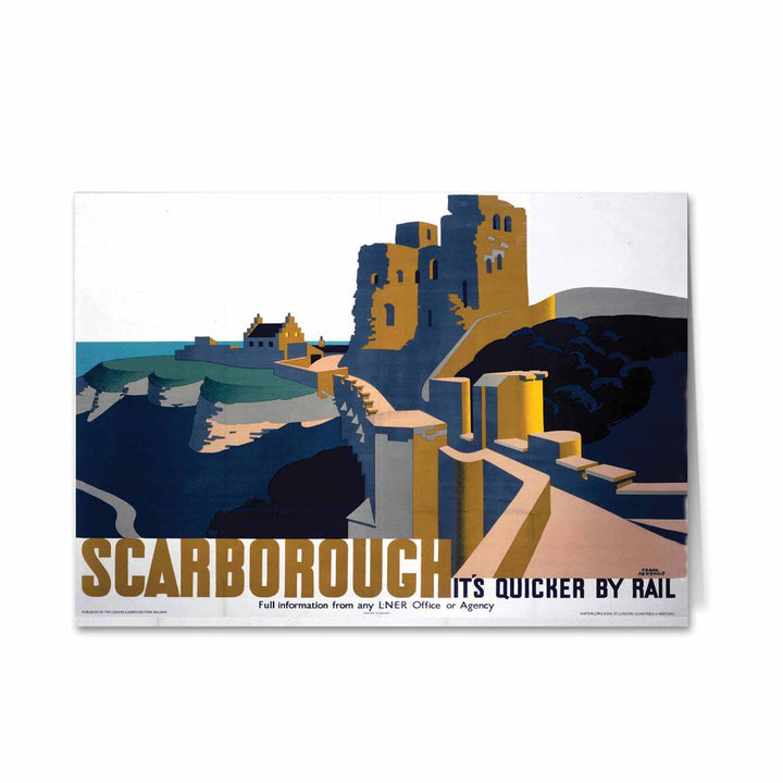 Scarborough, It's Quicker By Rail Greeting Card