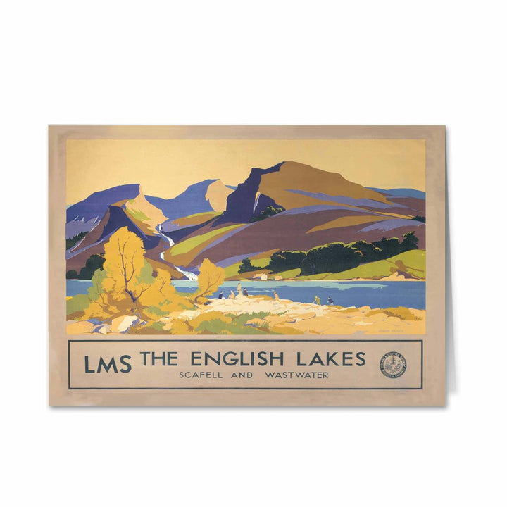 The English Lakes, Scafell and Wastwater Greeting Card