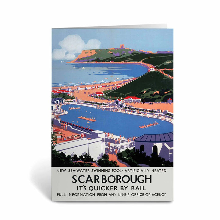 Scarborough - Sea-Water Swimming Pool Greeting Card