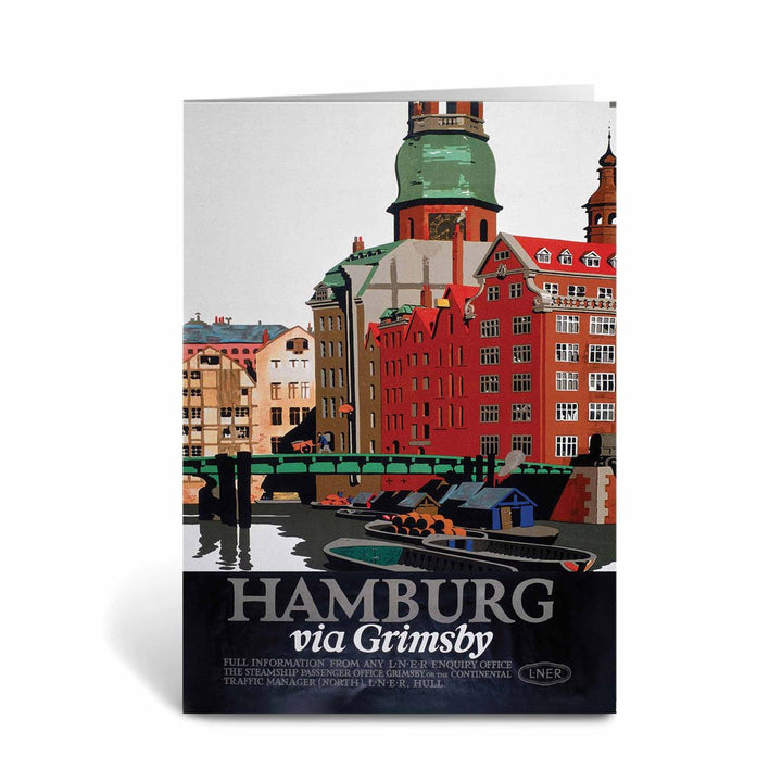 Hamburg via Grimsby Greeting Card