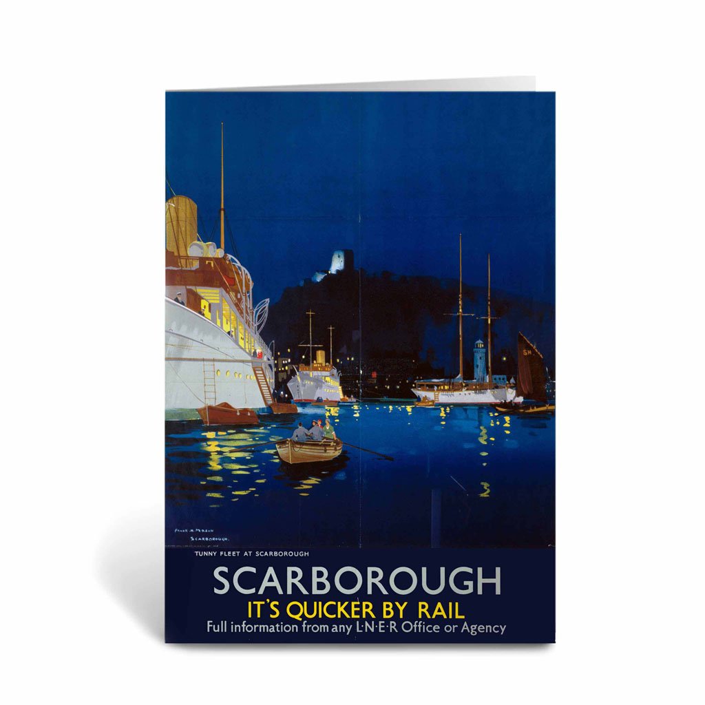 Tunny Fleet at Scarborough Greeting Card