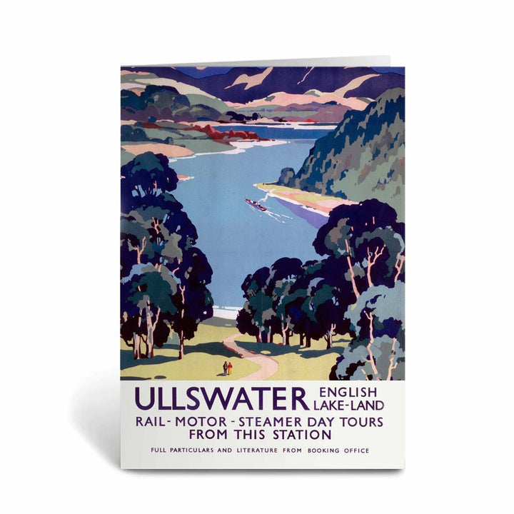 Ullswater, English Lake-Land Greeting Card