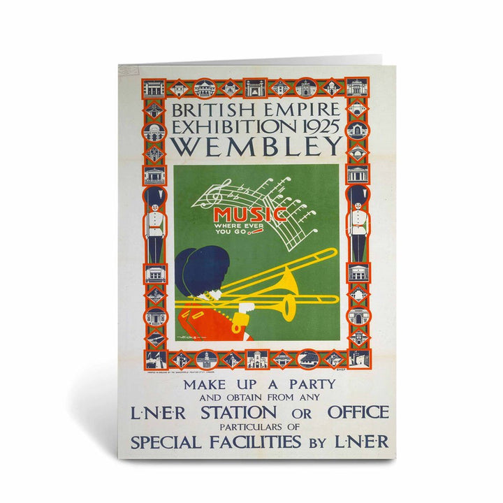 British Empire Exhibition, 1925 Wembley Greeting Card