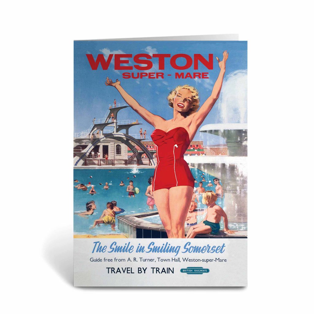 Weston-super-Mare - The smile in smiling Somerset Greeting Card