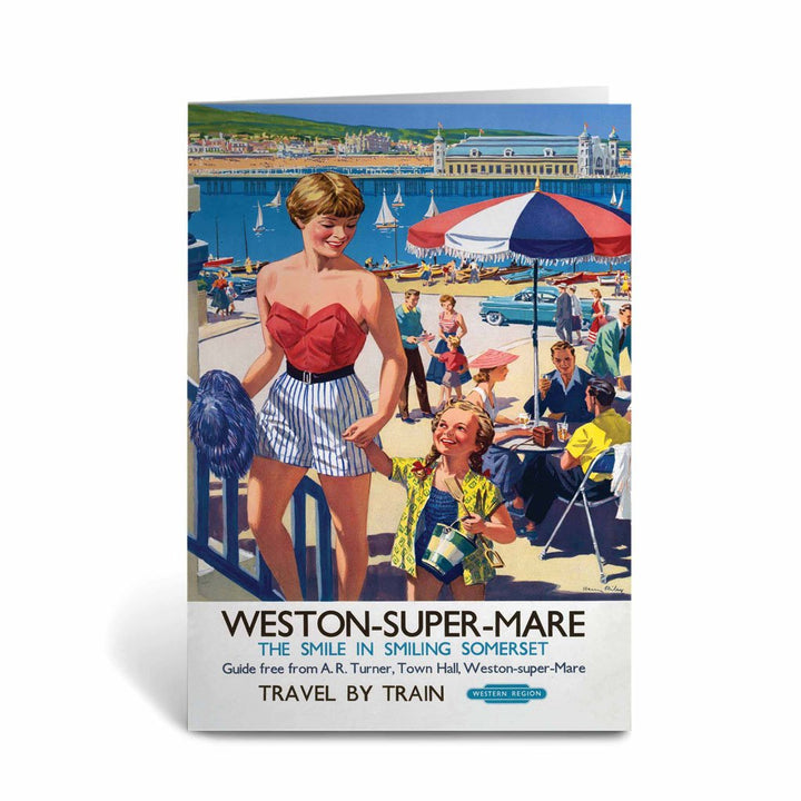 Weston-super-Mare - The smile in smiling Somerset Greeting Card