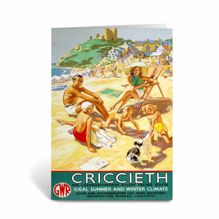 Criccieth - The Caernarvonshire Resort Facing South Greeting Card