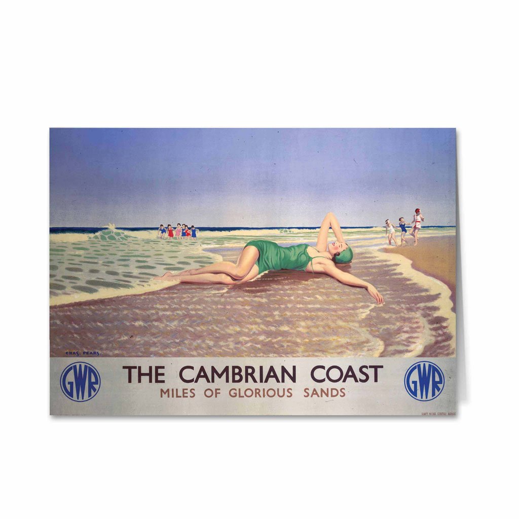 The Cambrian Coast - Miles of Glorious Sands Greeting Card