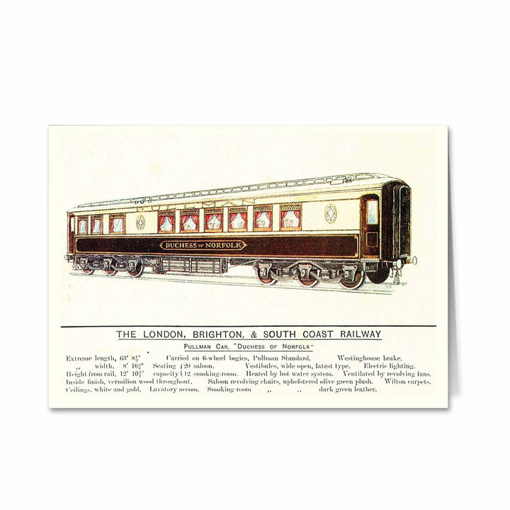 Pullman Car, Duchess of Norfolk Greeting Card