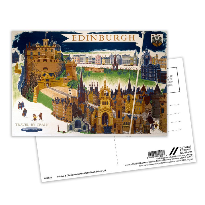 Edinburugh - British Railways Postcard Pack of 8