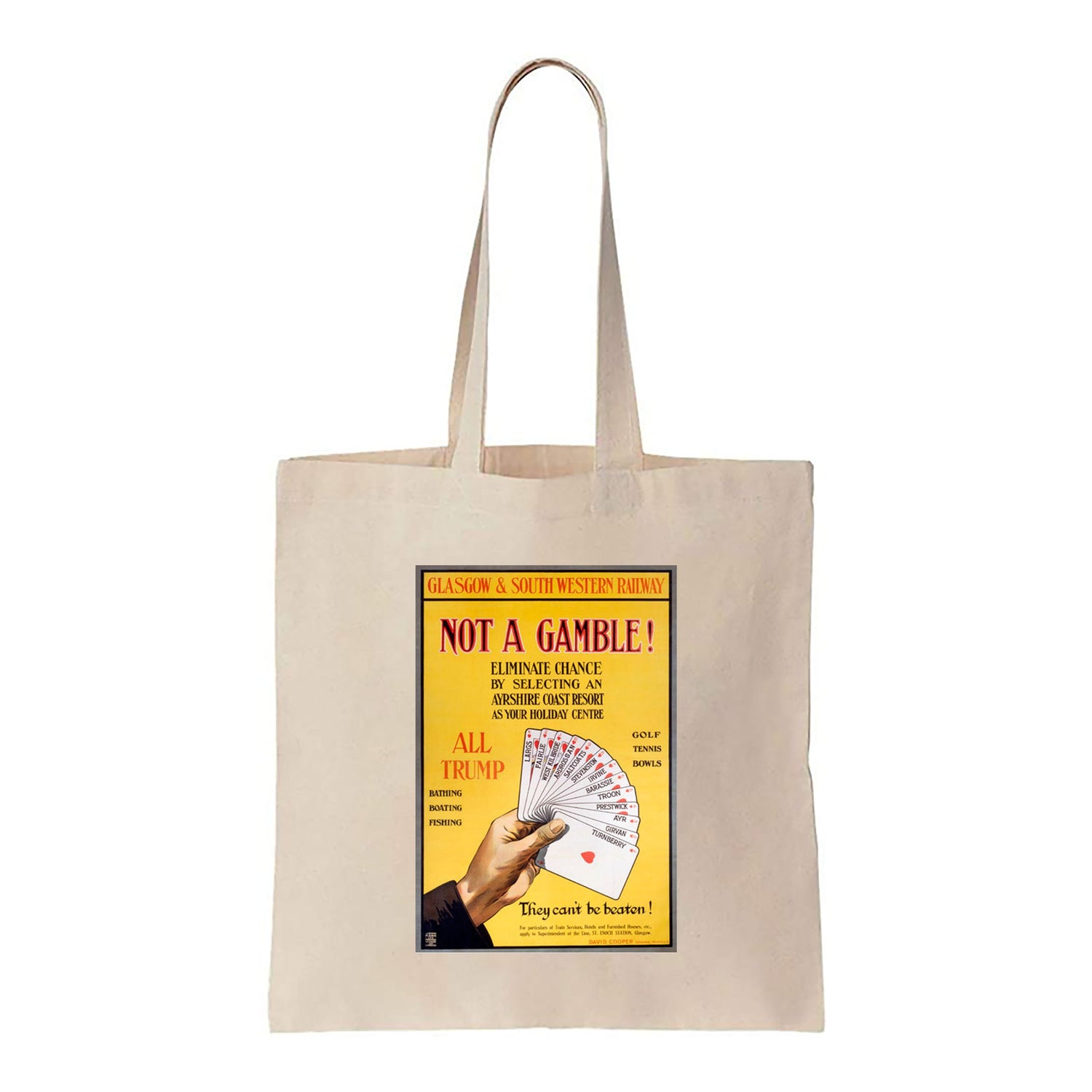 Not a Gamble - Ayrshire Coast Resort - Canvas Tote Bag