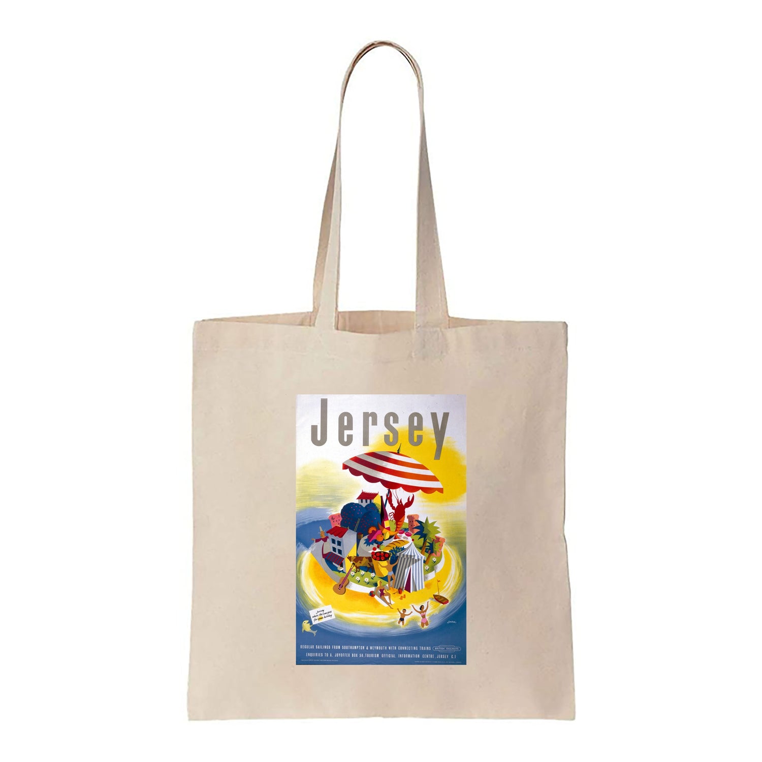 Jersery, British Railways - Canvas Tote Bag