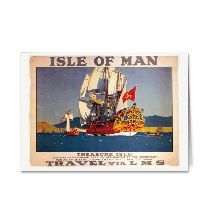 isle Of Man, Treasure Isle Greeting Card