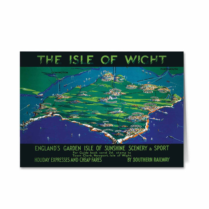 England's Garden Isle Of sunshine, Scenery and Sport - Isle Of Wight Greeting Card