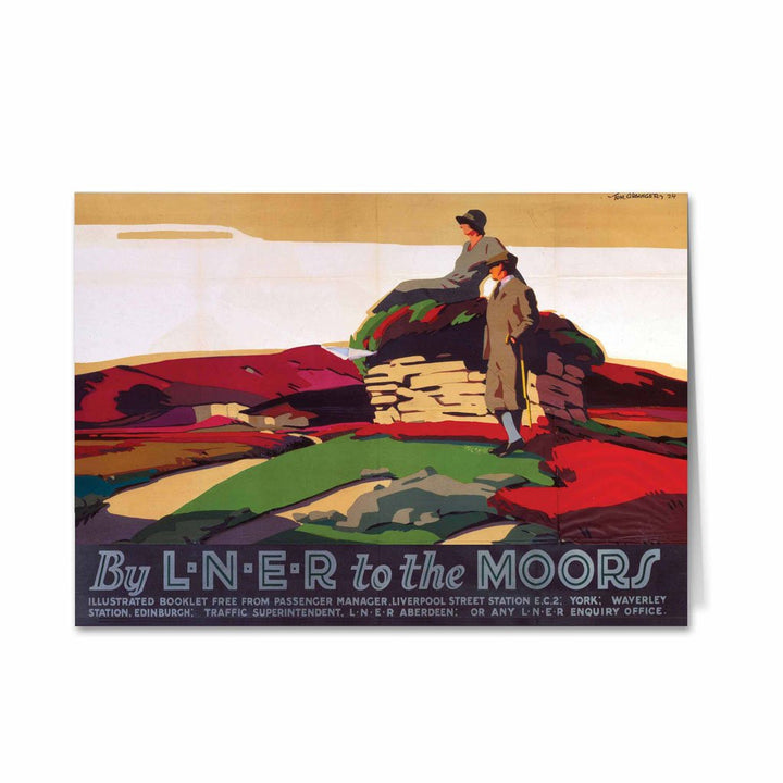 By LNER to the Moors Greeting Card