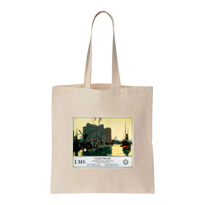 Lancashires Great Fishing Port - Fleetwood - Canvas Tote Bag