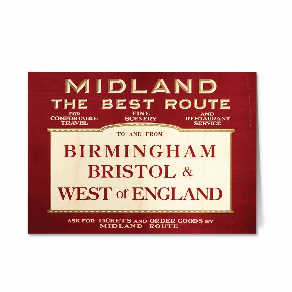 Midland - Birmingham, Bristol and West of England Greeting Card