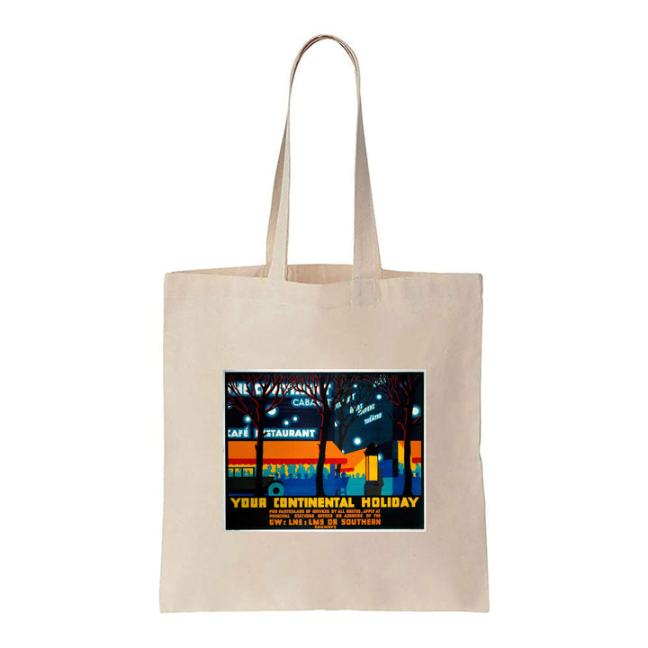 You continental holiday - Nightlife - Canvas Tote Bag