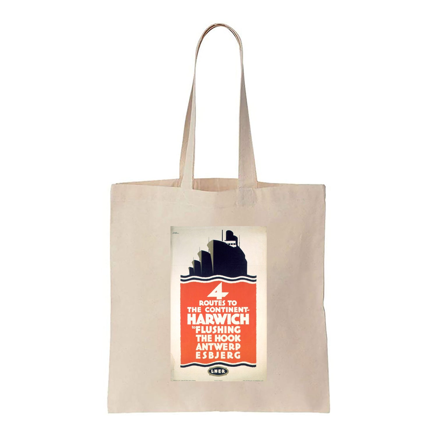 4 Route to the Continent - Harwich LNER - Canvas Tote Bag