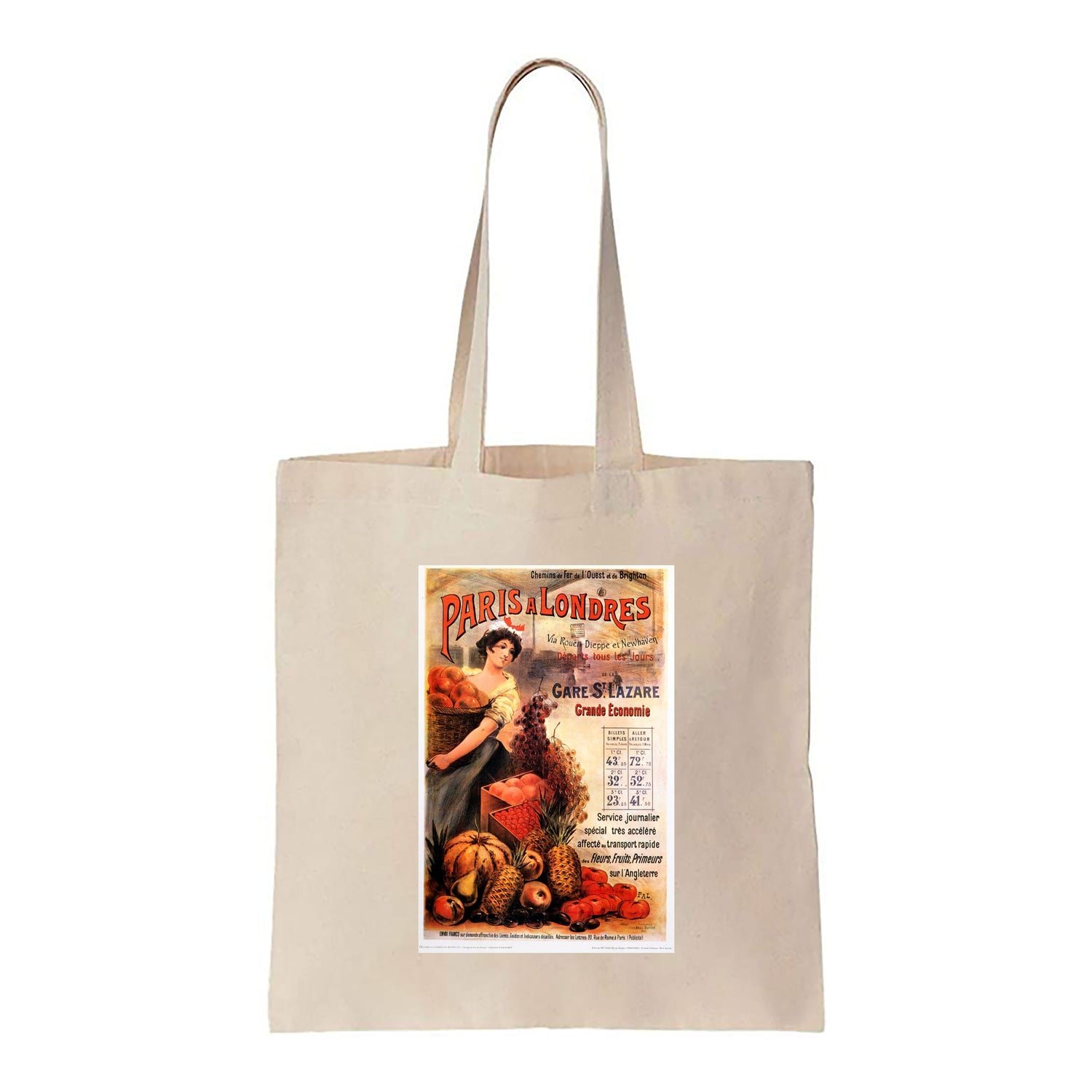 Paris a Londres - Grande Economie - Canvas Tote Bag