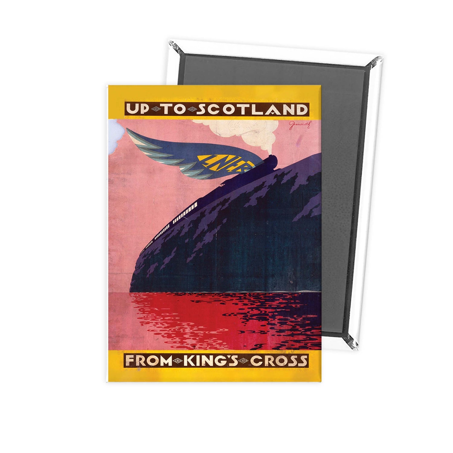 From Kings cross up to scotland - LNER Wings Fridge Magnet