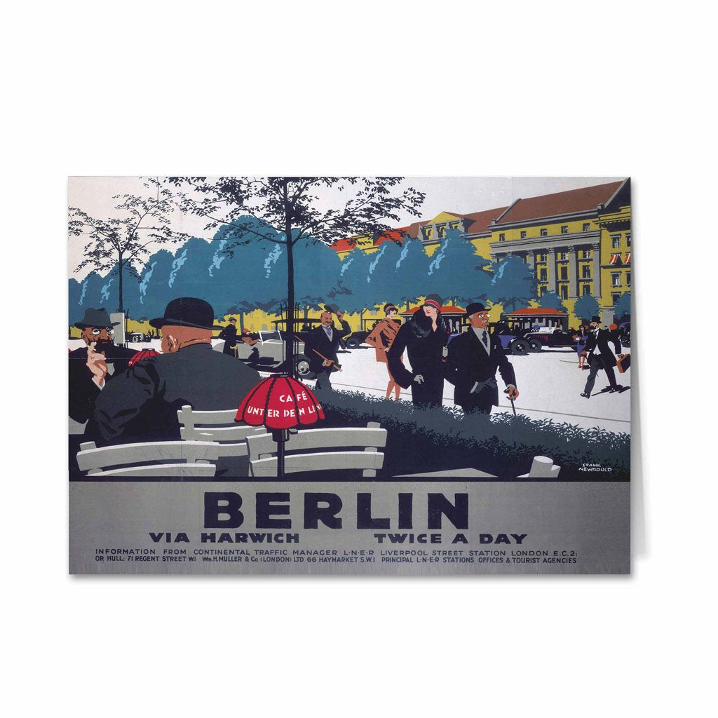 Berlin via Harwich twice a day Greeting Card