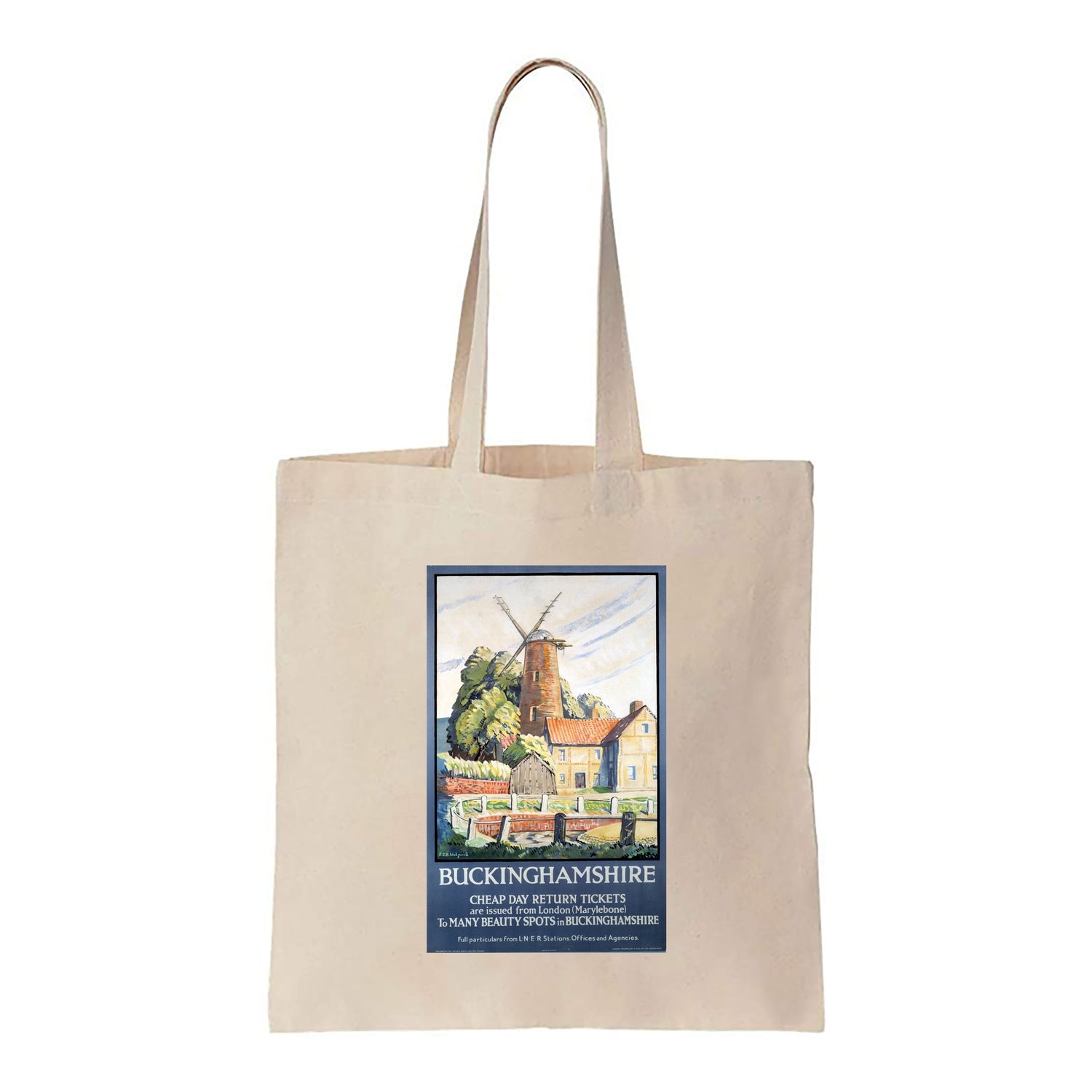 Buckinghamshire - Windmill - Canvas Tote Bag