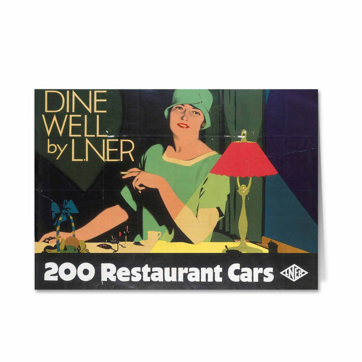 Dine Well by LNER Greeting Card