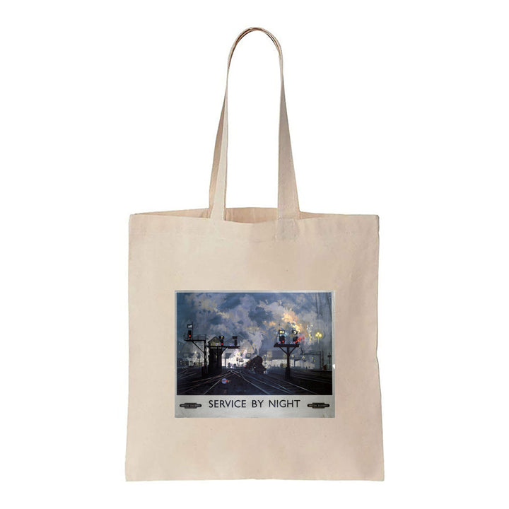 Service by Night - British Railways - Canvas Tote Bag