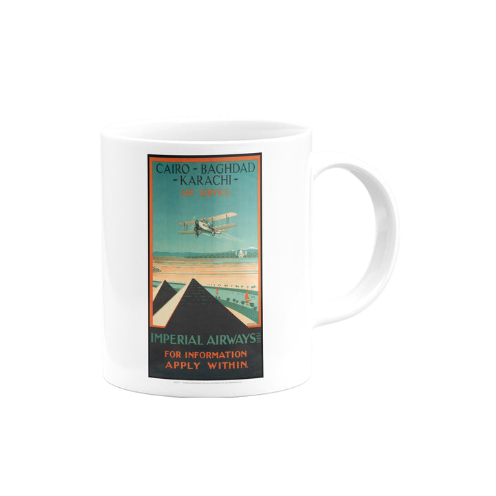 Imperial Airways - Cairo Baghdad Karachi Air service Mug