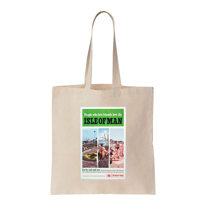 Isle Of Man, Go by Rail and Sea - Canvas Tote Bag