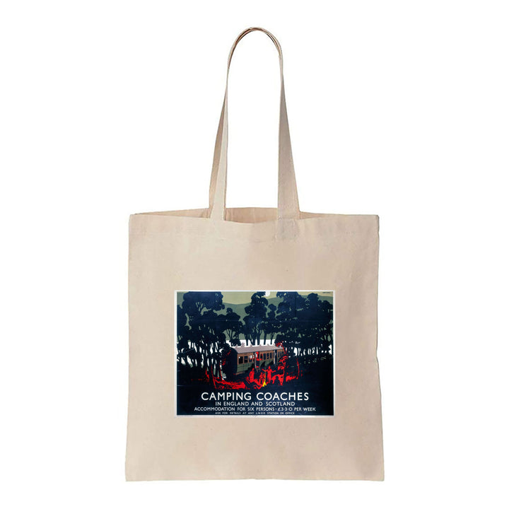 Camping Coaches, England and Scotland - Canvas Tote Bag