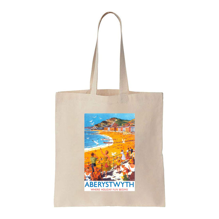 Aberystwyth - Where Holiday Fun Begins - Canvas Tote Bag