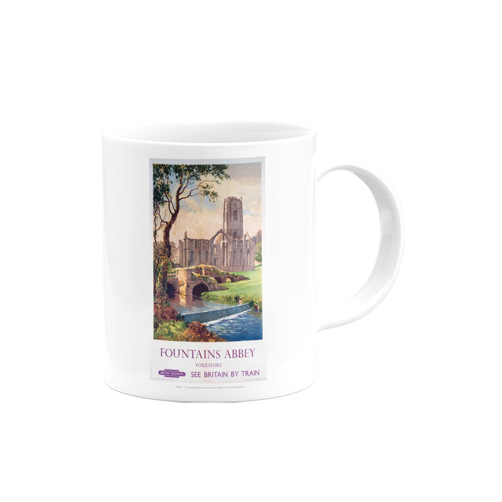 Fountains Abbey Yorkshire - British Railways Mug