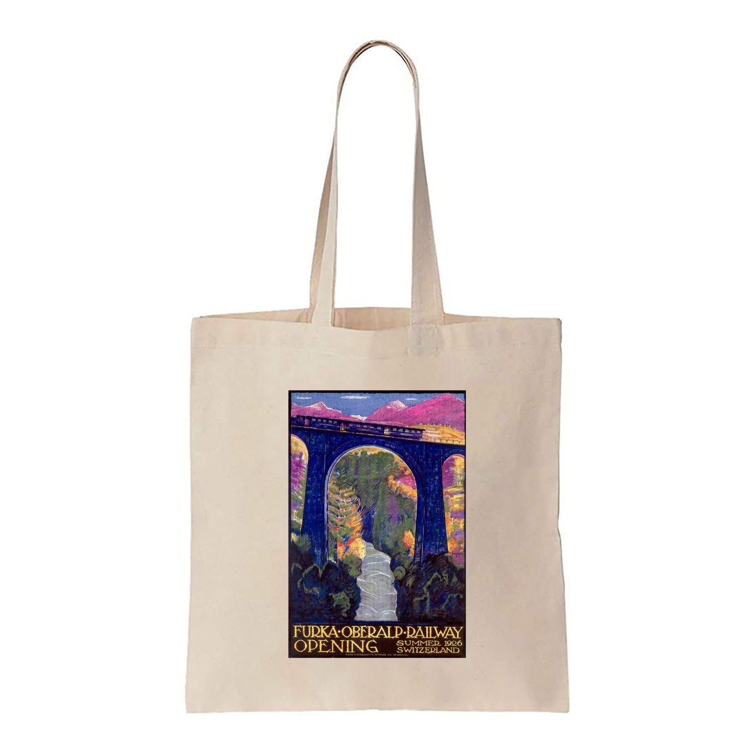 Furka Oberalp Railway Opening - Switzerland - Canvas Tote Bag