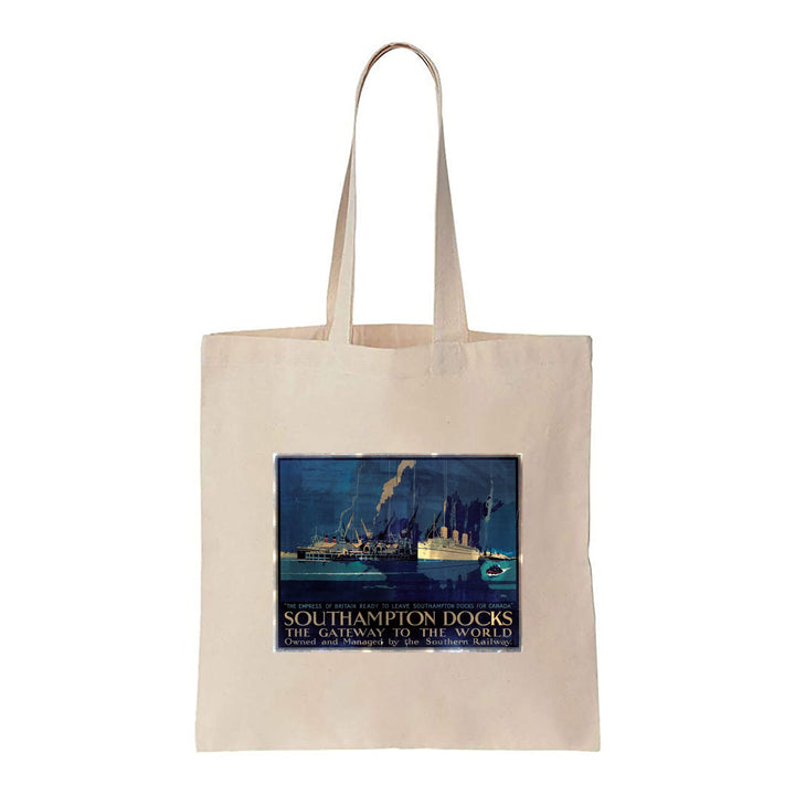 Southampton docks - Gateway to the world - Canvas Tote Bag