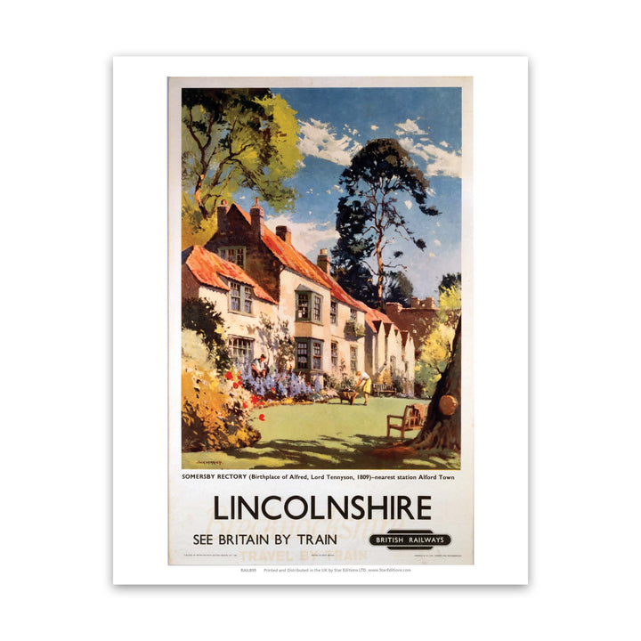 Lincolnshire, Somersby Rectory Art Print