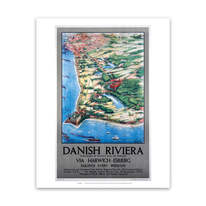 Danish Riviera Via Harwich Art Print