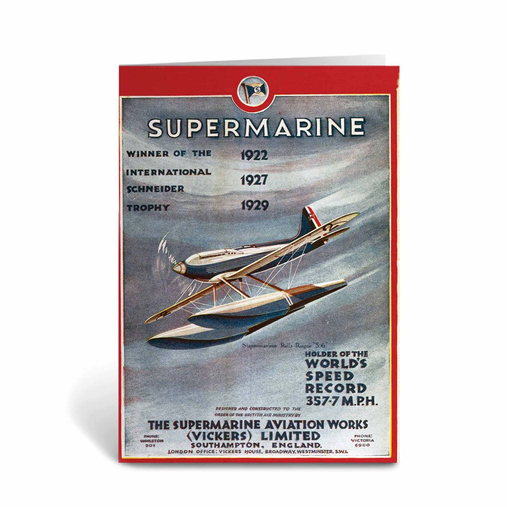 Supermarine - Winner of the International Schneider Trophy Greeting Card