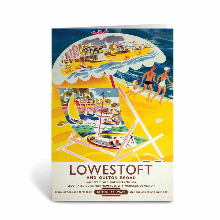 Lowestoft and Oulton Broad - Where Broadland meets the sea Greeting Card