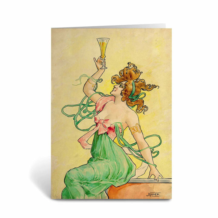 Green Absinthe Greeting Card