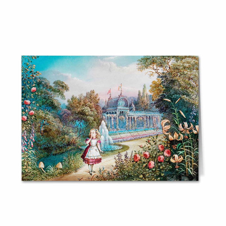 Alice in Wonderland - Garden Greeting Card