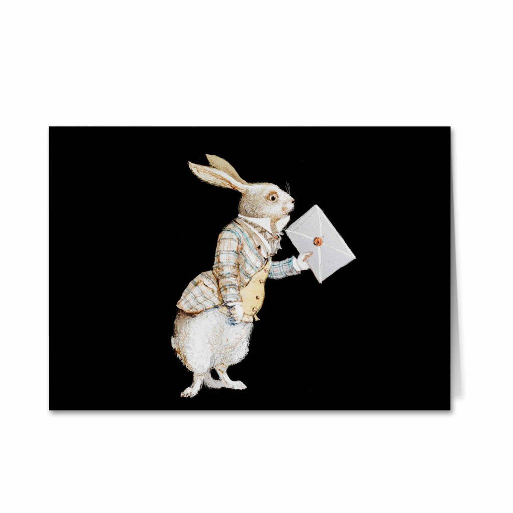 Alice in Wonderland - White Rabbit Greeting Card