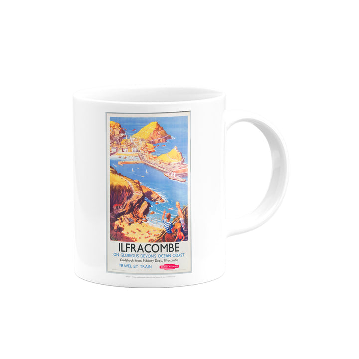 Ilfracombe - Clifftop View of the beach Mug