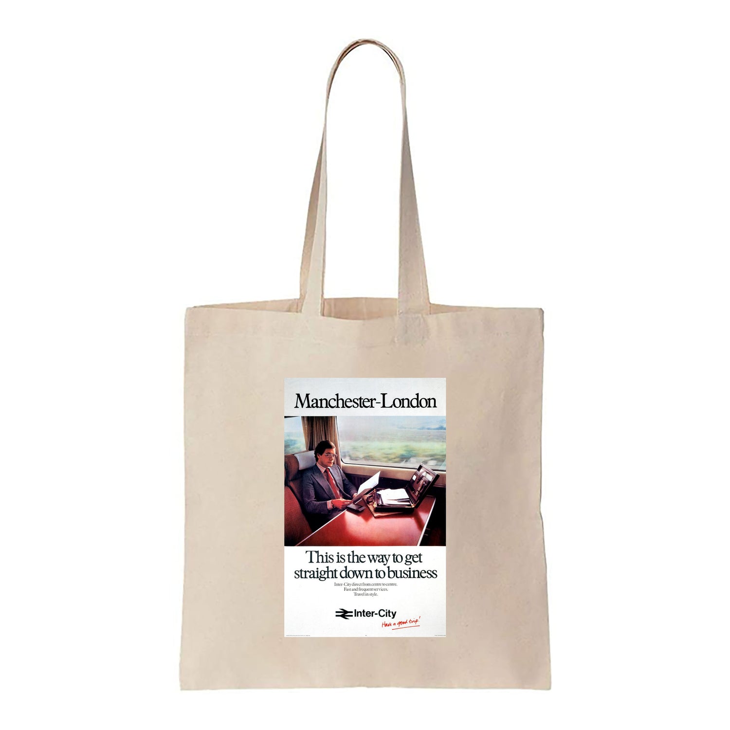 Manchester-London, The way straight down to Business - Canvas Tote Bag