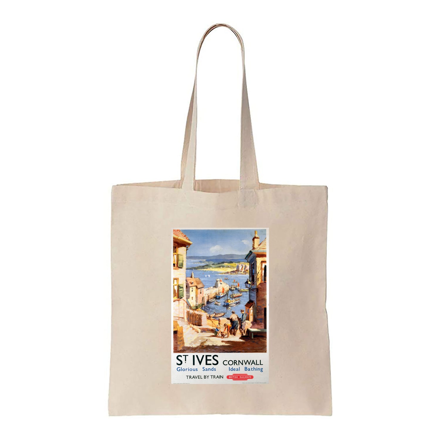 St Ives Cornwall - Glorious sand and Ideal Bathing - Canvas Tote Bag