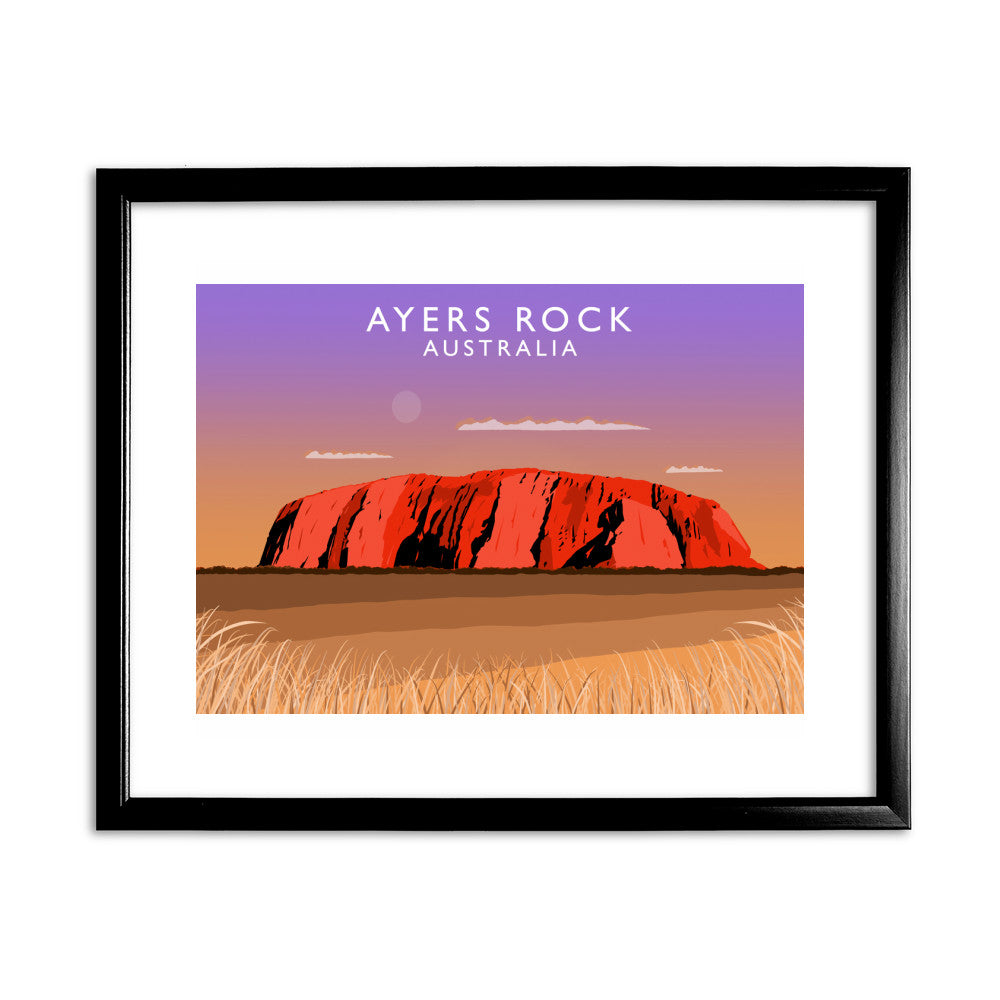 Ayers Rock, Australia 11x14 Framed Print (Black)