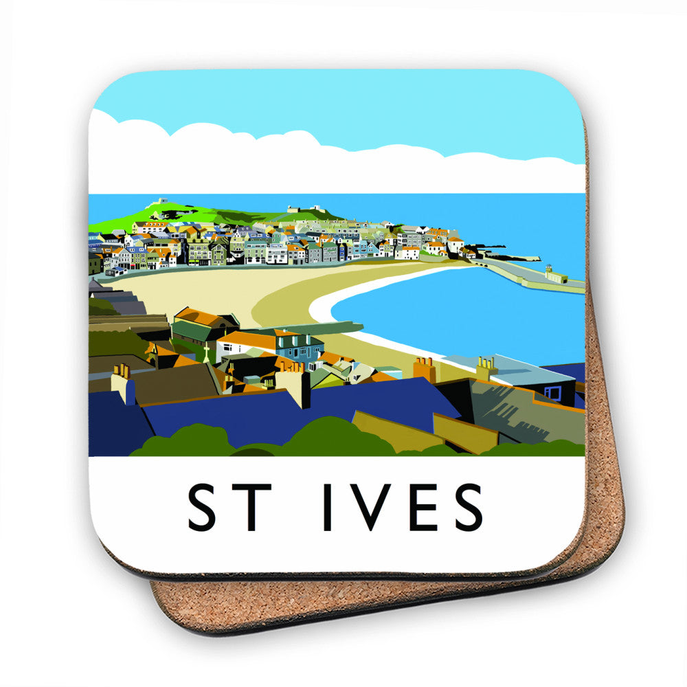 St Ives, Cornwall MDF Coaster