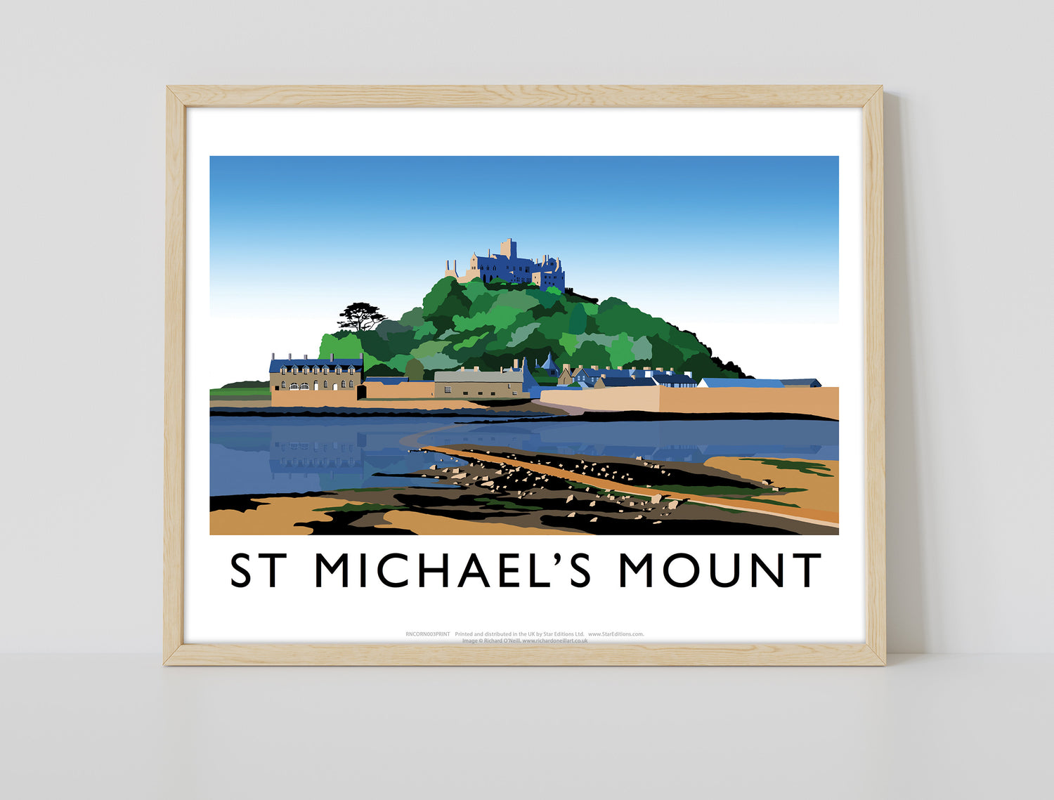 St Michaels Mount, Cornwall - Art Print