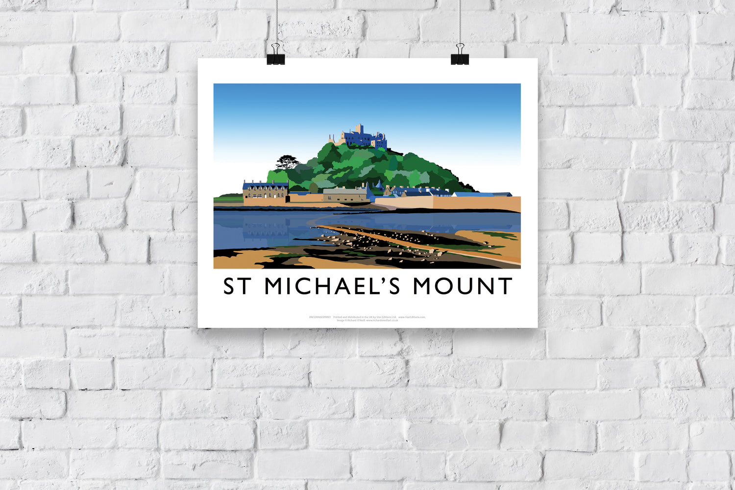 St Michaels Mount, Cornwall - Art Print